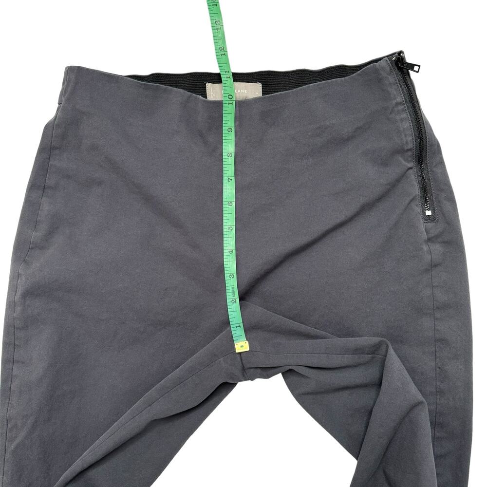 EVERLANE The Bi-Stretch Work Pant in Graphite Gray Size 6 Side Zip Slim Straight - Picture 7 of 7